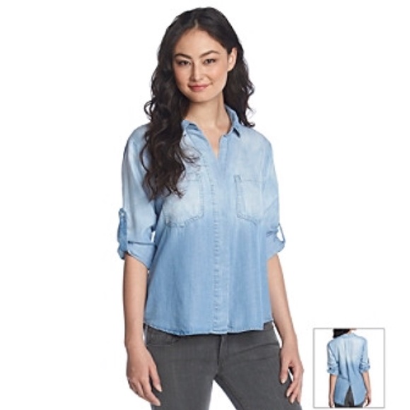 Anthropologie Tops - Cloth and Stone Split Tail Button Up Blouse